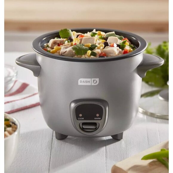 Dash 2-Cup Electric Mini Rice Cooker - Graphite: Small Rice Maker, Automatic Kee - Picture 9 of 9